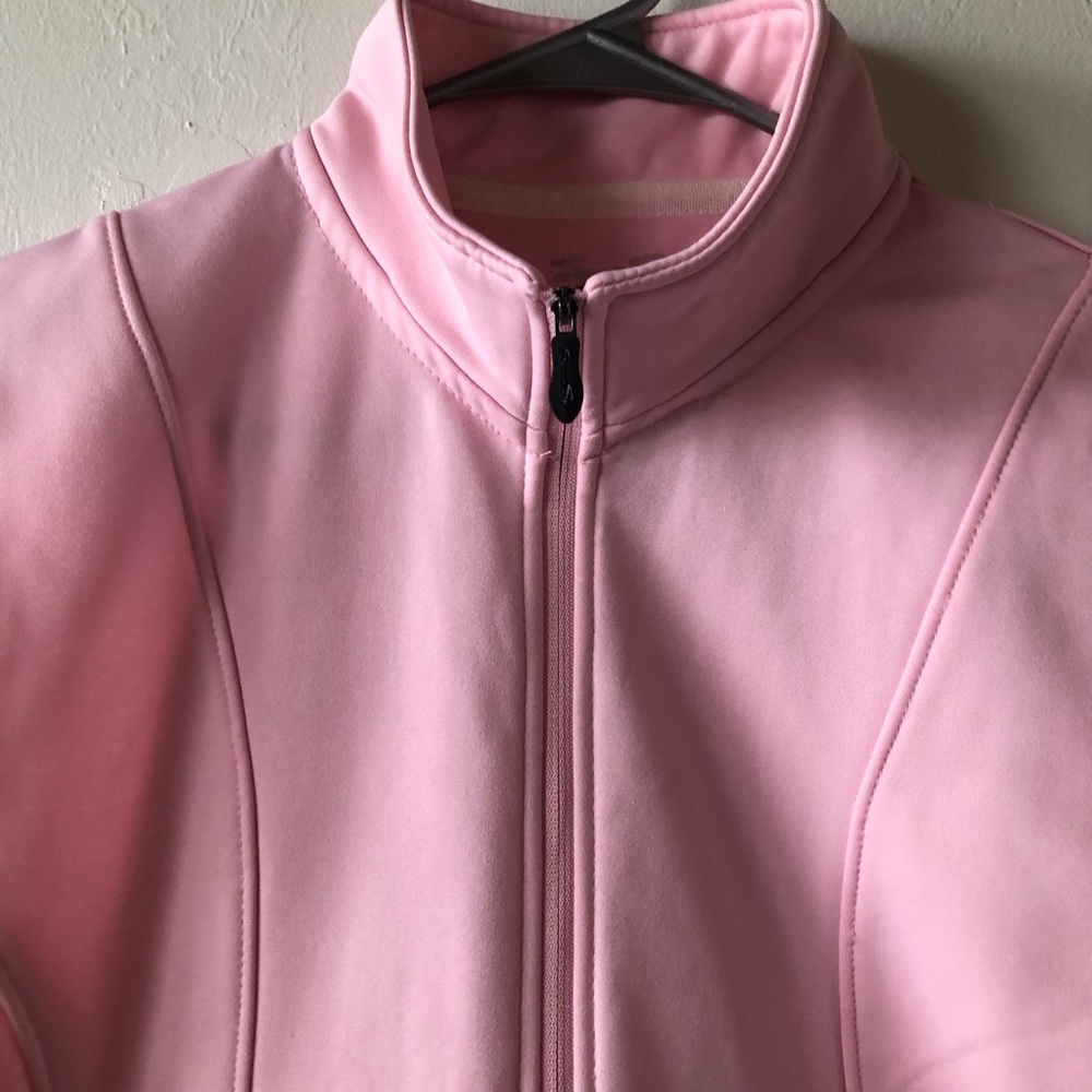 SECOND SKIN Womens Pink Waist Jacket Front & Pockets Zipped Size Medium - Picture 3 of 12